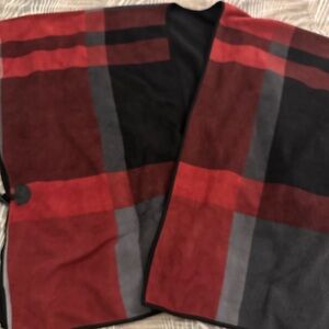 NWOT Flannel Poncho/Wrap